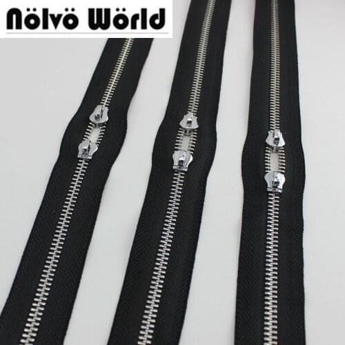 15Yards 5# Two way customize color DIY metal zipper accessories for bags,garments fabric High quality
