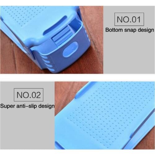 2/6/10pcs Adjustable Shoe Organizer Modern Double Shoe Rack Storage Space Saver Shoes Organizers Stand Shelf for Living Room