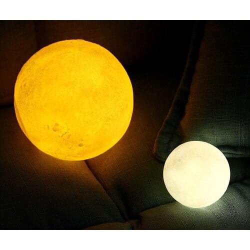 2017 NEW moon lights 3D LED charging bedside Nightlight decorative lamp pat moon lights the Christmas gifts creative touch