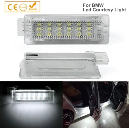 2pcs 18smd LED FOOTWELL BOOT DOOR COURTESY GLOVE BOX LAMPS For BMW F01N F02N F03N F30 F31 F32 F34 F10 F11 1 3 4 5 6 7-Series