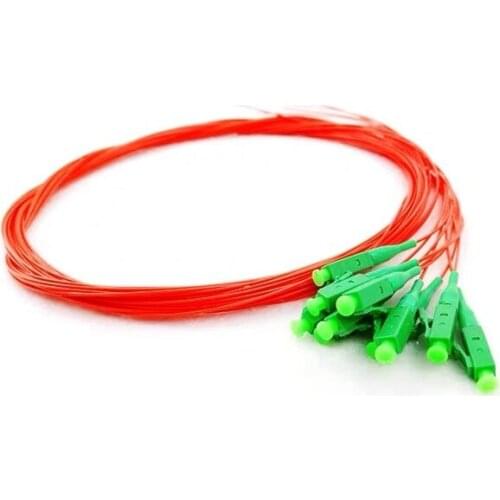 50pcs/lot SM Single Mode MM 50/125 Multi Mode OM1 Simplex 0.9mm LC/APC Fiber Pigtail