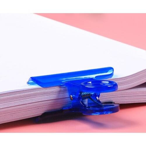 6 Pieces 31MM Small Student Stationery Office Supplied Transparent Beautiful Mixed Colored Clip Best Thickness 70G Paper