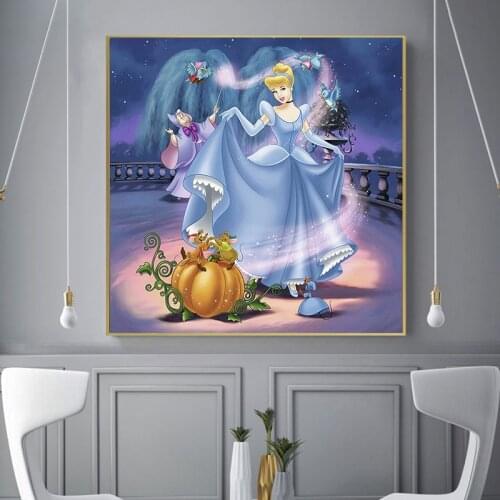 5d Diamond Painting Disney Princess Diamond Mosaic Diamond Embroidery Full Square/Round Drill Cross Stitch Kits Home Decor