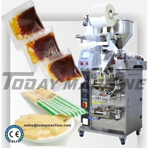 Automatic Liquid Sachet Filling Machine for Honey/Juice/Milk/Water/Oil/Vinegar Packaging