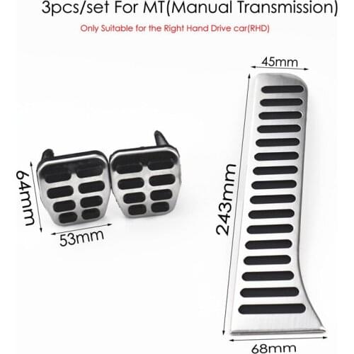 Car Pedal For Volkswagen Golf 5 6 GTI R32 Jetta MK5 MK6 Passat CC B6 B7 Tiguan Vento/For Skoda Octavia Superb/For Audi A3 TT RHD