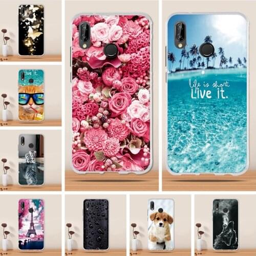 For Huawei P20 Lite Case Silicone back Cover Coque For Huawei P20 Lite Cover Funda Capa hoesje For Huawei Nova 3e Case Cover