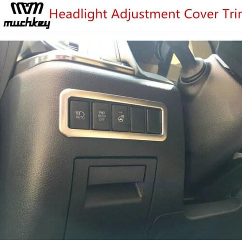 For Toyota Alphard 2016 to 2018 Headlight Adjustment Cover Trim Sliver Abs Chrome 1 Pcs Car Accessories Car Styling Auto Part