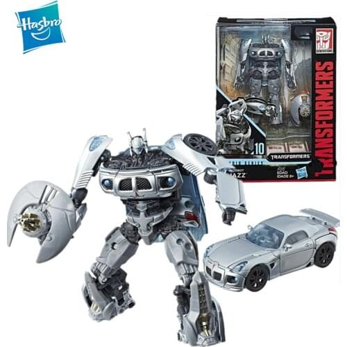 Original Hasbro Transformers Studio Series 10 Deluxe Class Movie 1 Autobot Jazz Action Figure Model Toys for children SS10