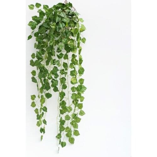 2 String Artifical Decoration Vine Delicate Artificial Ivy Leaf Garland Plant Vine Fake Foliage Wedding Parties Decor Supplies