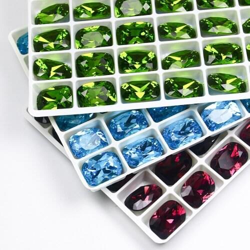 Top Quality Oval Crystal Rhinestone Big Rhinestone Pointback Crystals Glass Stone For Jewelry Making shoes bags DIY Crafts