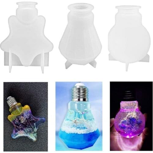Light Bulb Epoxy Resin Mold LED Bulb Silicone Mould DIY Crafts Home Decorations Casting Tools