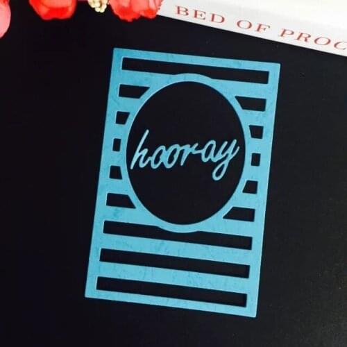 Hooray Metal Cutting Dies Stencils for DIY Scrapbooking/photo album Decorative Embossing DIY Paper Cards LUHONGPARTY