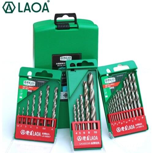 LAOA M2 High Speed Steel Drill Bits Specialty Metal Drilling Set