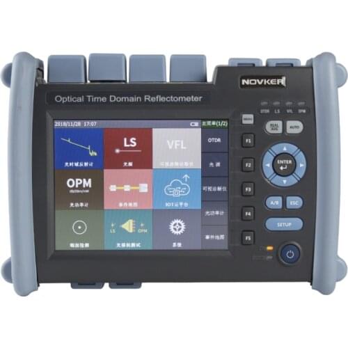 NK6000 850/1300/1310/1550nm 26/28/37/35dB Optic Fiber MM 80KM And SM&MM OTDR Tester With VFL OPM Light Source Event Map OLT