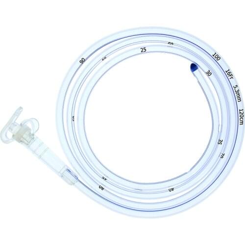 Disposable silicone gastric tube 16 / 18FR nasal feeding tube, fluid esophagus, nasal feeding tube, medical gastric tube bag set