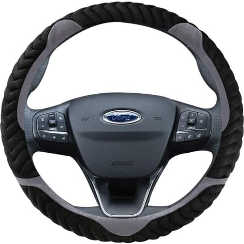 For Ford Mondeo MK3 MK4 Car Steering Wheel Cover 5 Colors Volant Braid on Steering Wheel Non-slip Funda Volante Auto Car Styling