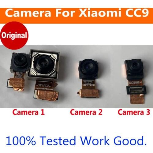 Original Front Rear Back Camera For Xiaomi Mi CC9 CC 9 Main Facing Frontal Selfie Camera Module Replacement Spare Parts