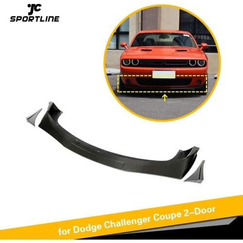 Carbon Fiber Front Bumper Lip For GT TA Dodge Challenger Front Bumper Lip 2015 - 2018 Splitters