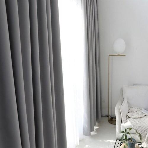 Blackout material only Grey curtains living room curtains bedroom curtains