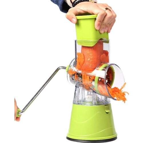 Manual Vegetable Cutter Slicer Kitchen Accessories Multifunctional Round Mandoline Slicer Potato Cheese Kitchen Gadgets