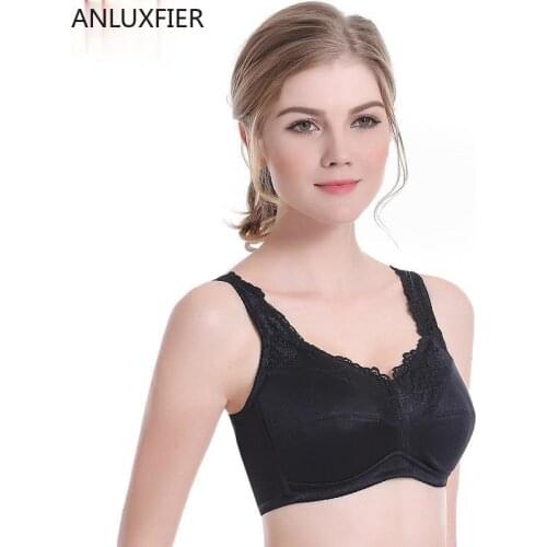X9014 Sexy Lace No Steel Ring Bras and Mastectomy Bra with Fake Breast Pocket Mastectomy Bra Comfort Pocket Bra