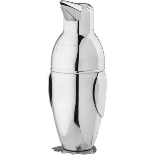 500Ml Cocktail Shaker,Creative Penguin Stainless Steel Bar Bartender Drink Mixer Shaker Pot,Wine Bottle,Wine Accessories