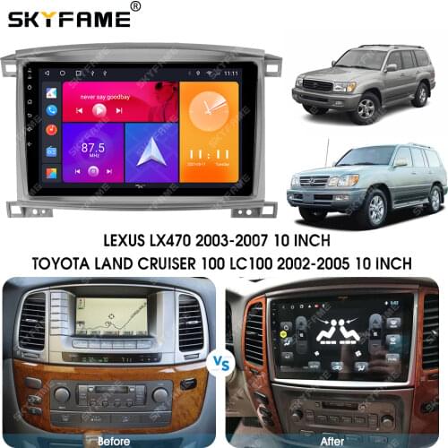 SKYFAME Android Car Navigation Radio Multimedia Player For LEXUS LX470 2003-2007 Support air conditioning Auto stereo system