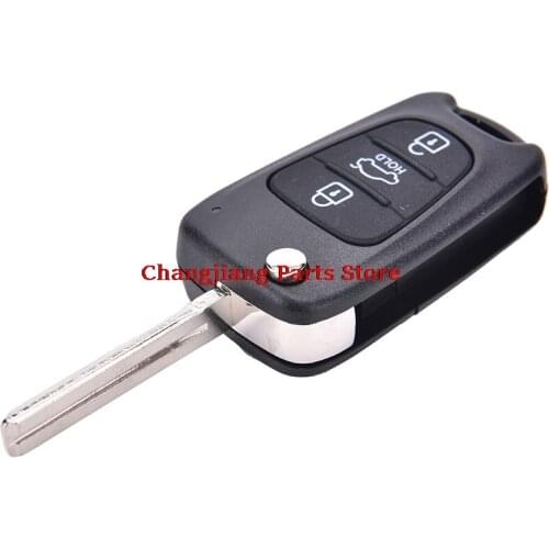 Replace Flip Key Shell fit for KIA Rondo Sportage Soul Rio Remote Case New 3 Buttons