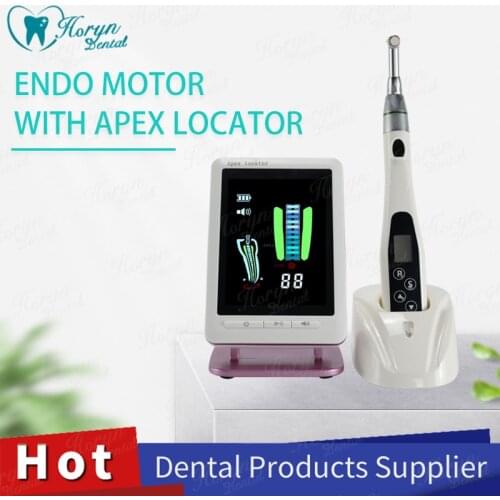 Dental Endomotor with Apex Locator / MINI Apex Locator / Wireless Endodontic Treatment LED with 16:1 Contra Angle EndoMotor