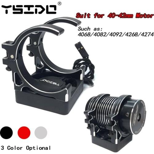 YSIDO Motor Fast Cooling Fan 40x40mm 4010 Fan w/ holder for 1/10 1/8 RC Car 4068 4082 4092 4074 4274 4268 1515 Brushless Motor