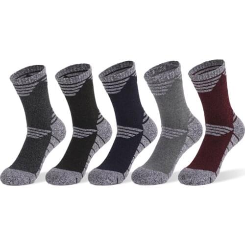 New High Quality Men Thicker Running Socks Women Breathable Warm Cotton Wicking Sweat Climbing Hiking Outdoor Sports Socks