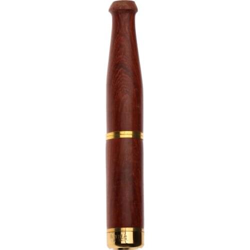 1Pc Smoking Pipe Bit Straight Filter Wooden Polish Smoke Cigarette Holder Cigarette Accessories 85x13mm