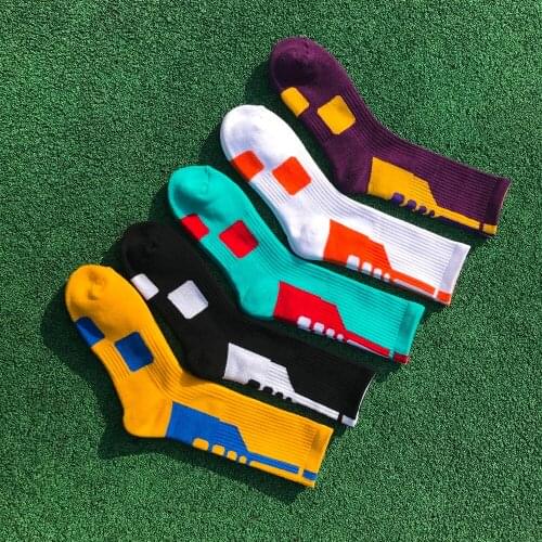 20 Pairs/Lot Cotton Men Terry Compress Spring Winter Socks Cute Looped Pile Football Wholesale Sport Solid Striped Crew High
