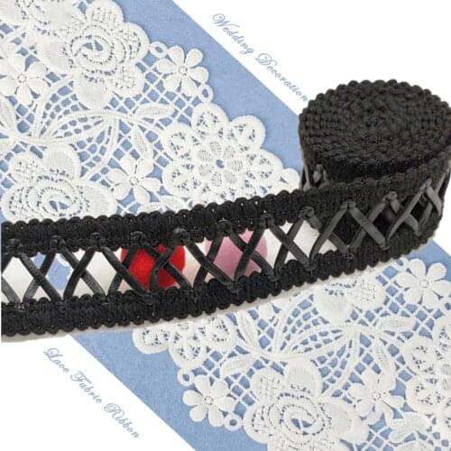 10yard lace fabric ribbon trim new wedding decoration for home DIY curtain Pillow skirt dress accessories mesh embroided laces