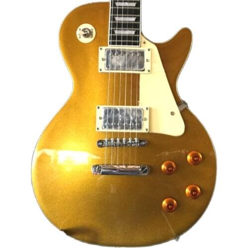 2021 Top Quality FP-3107, Gloss Gold Color, Solid Body ,Ebony Fretboard, Standard LP Electric Guitar