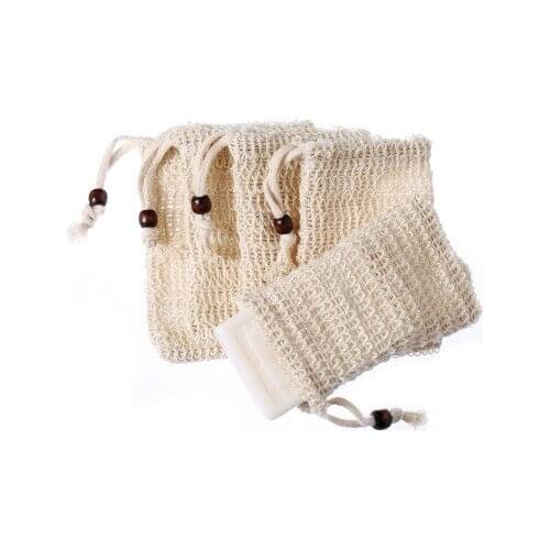 30 Pack Natural Sisal Soap Bag Exfoliating Soap Saver Pouch Holder