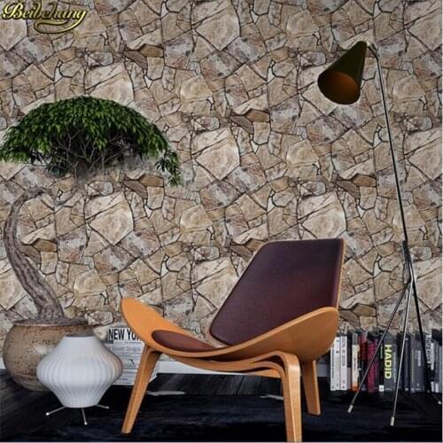 Beibehang 3D Wall paper Retro Stone Stone Pattern Stone Marble Wallpaper Living Room Restaurant Hotel Bar Brick papel de parede