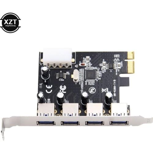 Hot Sale 4 Port PCI-E to USB 3.0 HUB Expansion Card Adapter 5 Gbps Speed For Desktop Computer Accessory