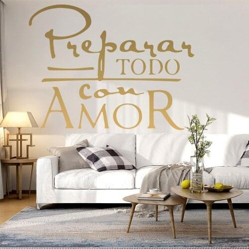 Free Shipping Spanish Sentence Wall Sticker Removable Wall Stickers Diy Wallpaper For Kids Rooms Decoration Home