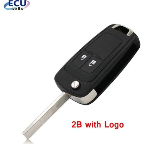 Promotion ! NEW Replacement 2B Key Shell for OPEL VAUXHALL Insignia Astra Flip Remote Key Case with Logo