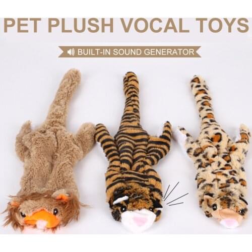 Dog Squeak Toys Durable Plush Chew Squeak Toy Molar Cleaning Animal Style Chew Toys Pet Cat Dog Puppy Accessories