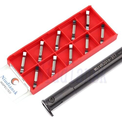 1pc MGIVR2016 MGIVL Straight Shank Grooving Tool Holder 10pcs Carbide Inserts MGGN150 MGGN200 MGGN250 MGGN300 MGGN400 Lathe Set