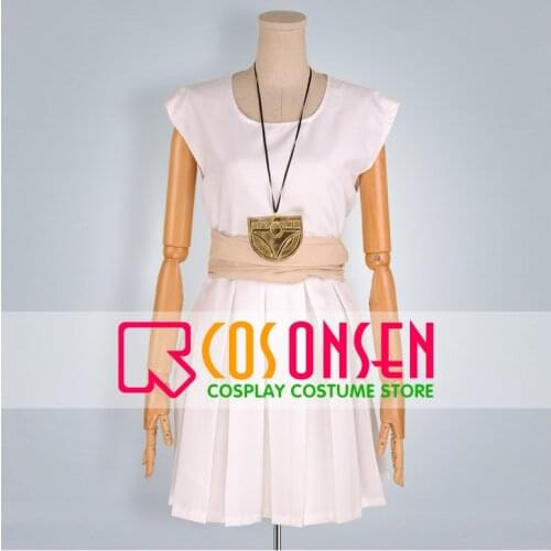 COSPLAYONSEN Magi The Labyrinth of Magic Morgiana White Dress Cosplay Costume All Sizes Custom Made+Necklace