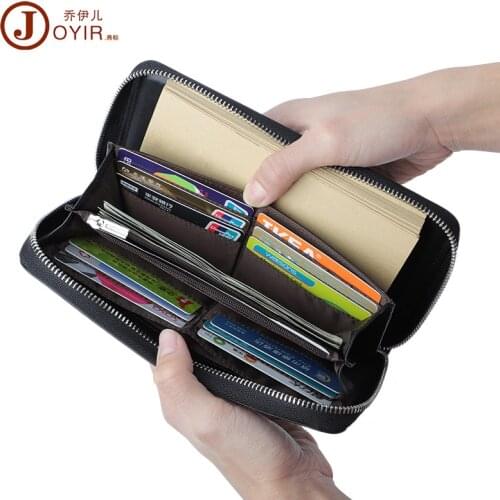 Creative Hand-Made Retro Leather Multi-Function Large Capacity Vintage Genuine Leather Short Multi-Card Wallets Men Purse