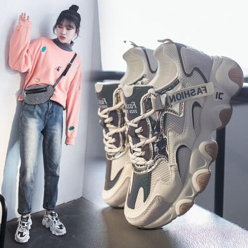 Women Sneakers Fashion Platform Shoes Spring Autumn Casual Flats Female All-match Thick Sole Breathable White Vulcanized Shoes