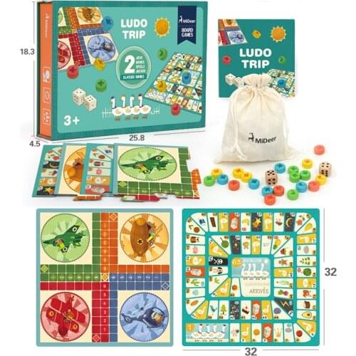 Multifunctional early-teaching double-side table top game intelligence toy for Mirage Mika Childrens chess board game