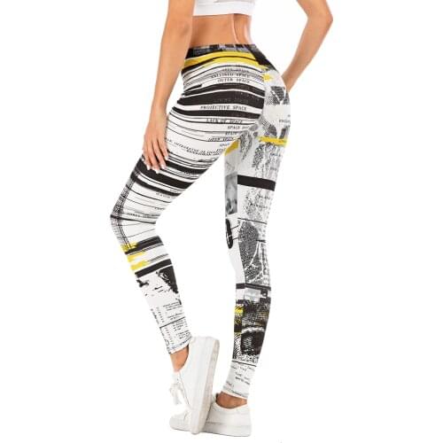 Fashion Woman Pants Sexy Women Legging Stitching streak Printing Fitness leggins Slim legins Soft and stretchy Leggings