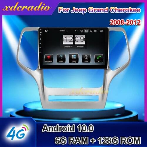 Xdcradio 9" Touch Screen Android 10.0 For Jeep Grand Cherokee srt8 WK2 Car Radio DVD Multimedia Player GPS Navigation 6+128G 4G