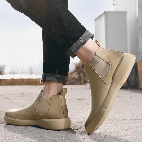 Moccasins For Men Sapato Casual Fashion Men Shoes Leisure Boots Mens Winter Lather For Sport Piergitar Leather Dress Home