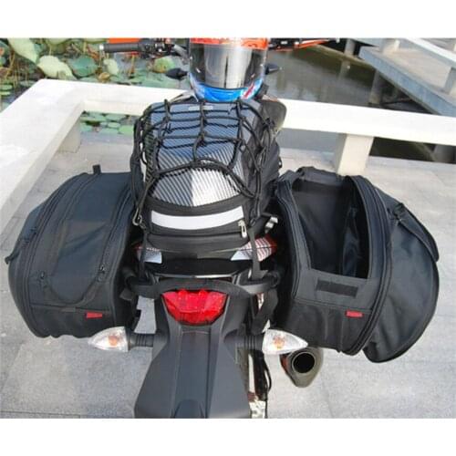 New Motorbike Rear Seat Bag Saddlebags Rain Cover For Motor Motorcycle Waterproof Racing Race Moto Helmet Travel Bags Suitcase